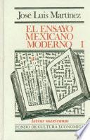 libro El Ensayo Mexicano Moderno, I